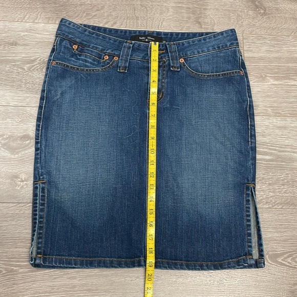 Billy Blues Vintage Denim Jean Skirt Side Slit Pencil 8 - Picture 6 of 11